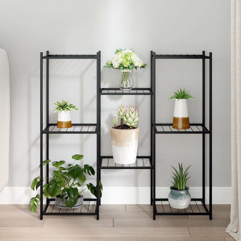 Load image into Gallery viewer, Vidaxl bloemenstandaard 83x25x80 cm ijzer zwart
