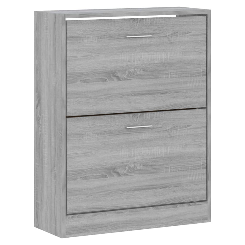 Load image into Gallery viewer, Vidaxl schoenenkast 63x24x81 cm bewerkt hout grijs sonoma

