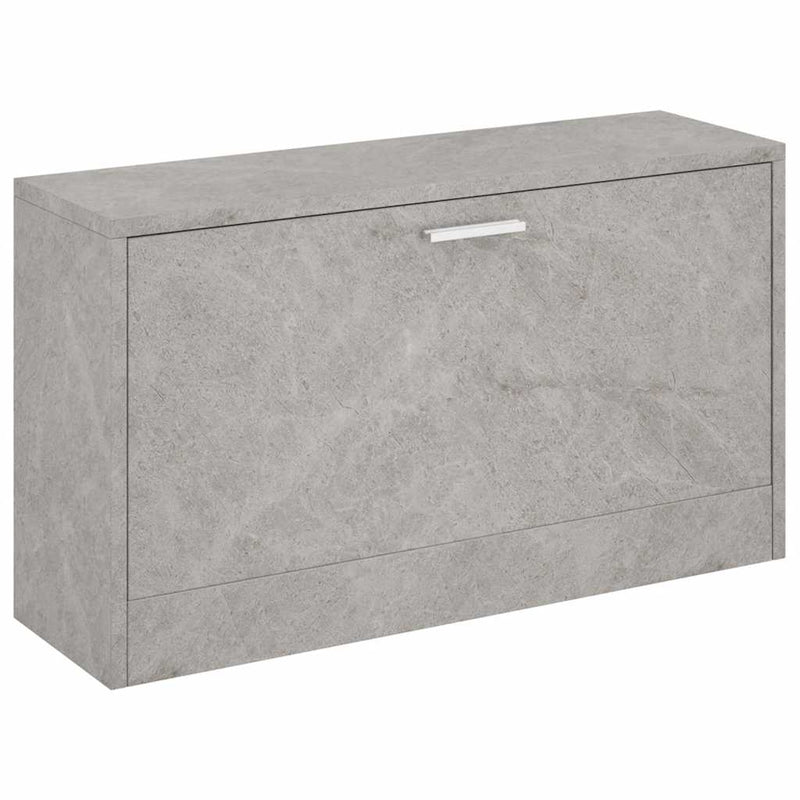 Load image into Gallery viewer, Vidaxl schoenenbank 80x24x45 cm bewerkt hout betongrijs
