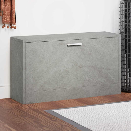 Vidaxl schoenenbank 80x24x45 cm bewerkt hout betongrijs