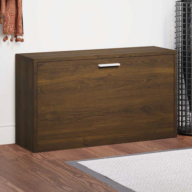 Vidaxl schoenenbank 80x24x45 cm bewerkt hout bruin eikenkleur