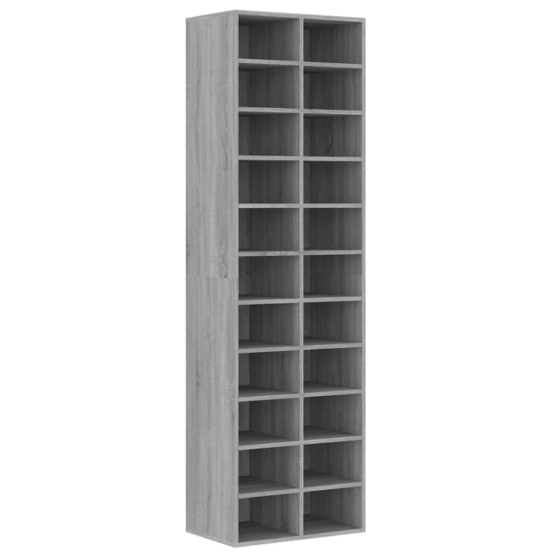 Load image into Gallery viewer, VidaXL Schoenenkast 54x34x183 cm bewerkt hout grijs sonoma eikenkleur
