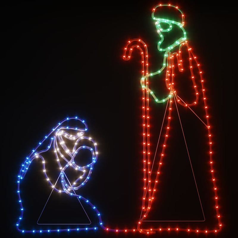 ギャラリービューアに画像をロードする, Vidaxl kerstfiguren jozef en maria met 264 led's 40x55 en 38x100 cm
