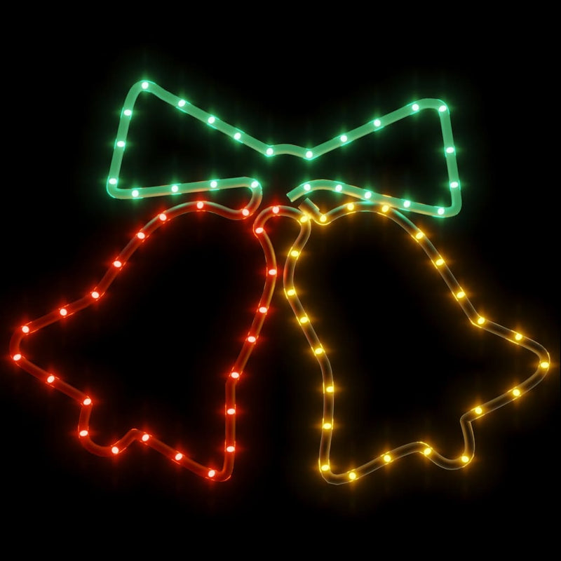Load image into Gallery viewer, Vidaxl kerstfiguur klokken met 72 led's 50x56 cm
