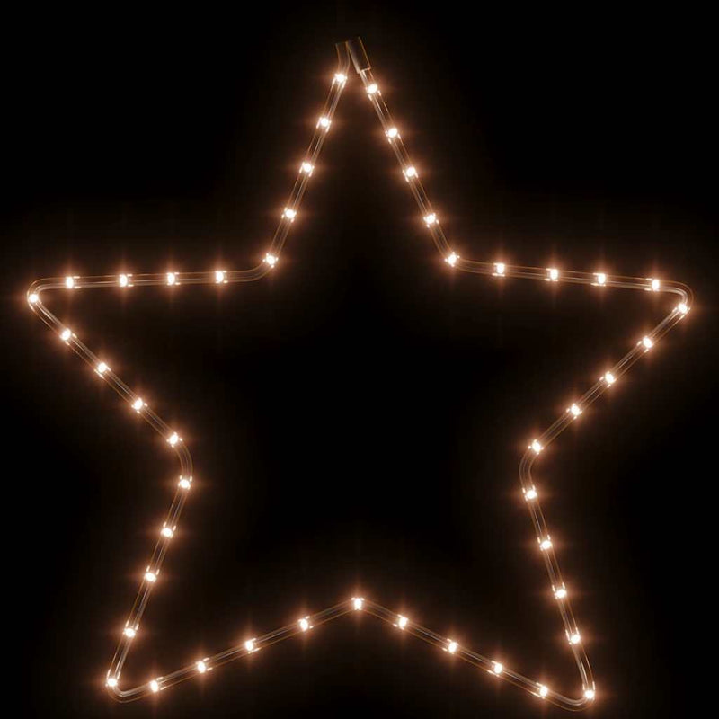 Load image into Gallery viewer, Vidaxl kerstfiguur ster met 48 warmwitte led's 56 cm
