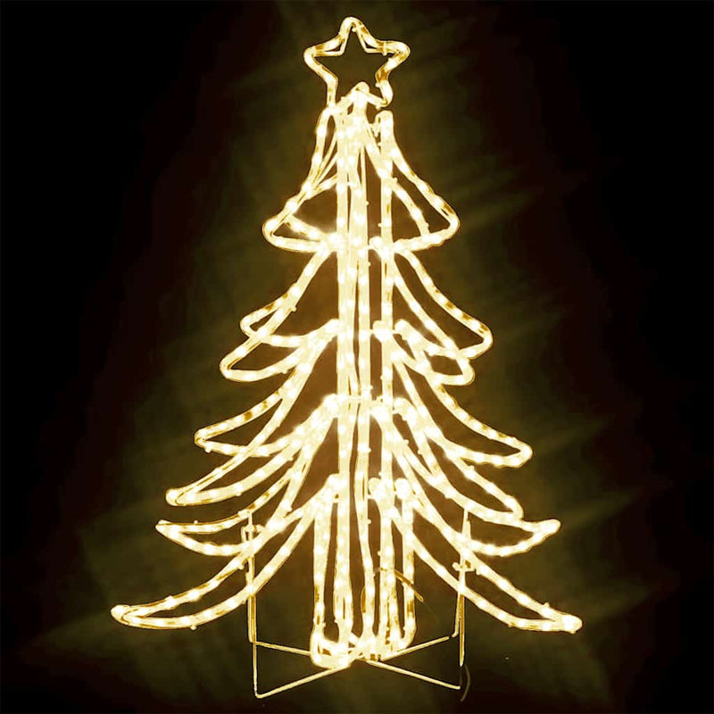 Load image into Gallery viewer, Vidaxl kerstfiguur kerstboom met warmwitte led's 87x87x93 cm

