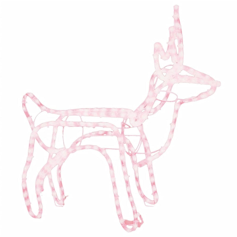 Load image into Gallery viewer, Vidaxl kerstfiguur rendier warmwit 60x30x60 cm
