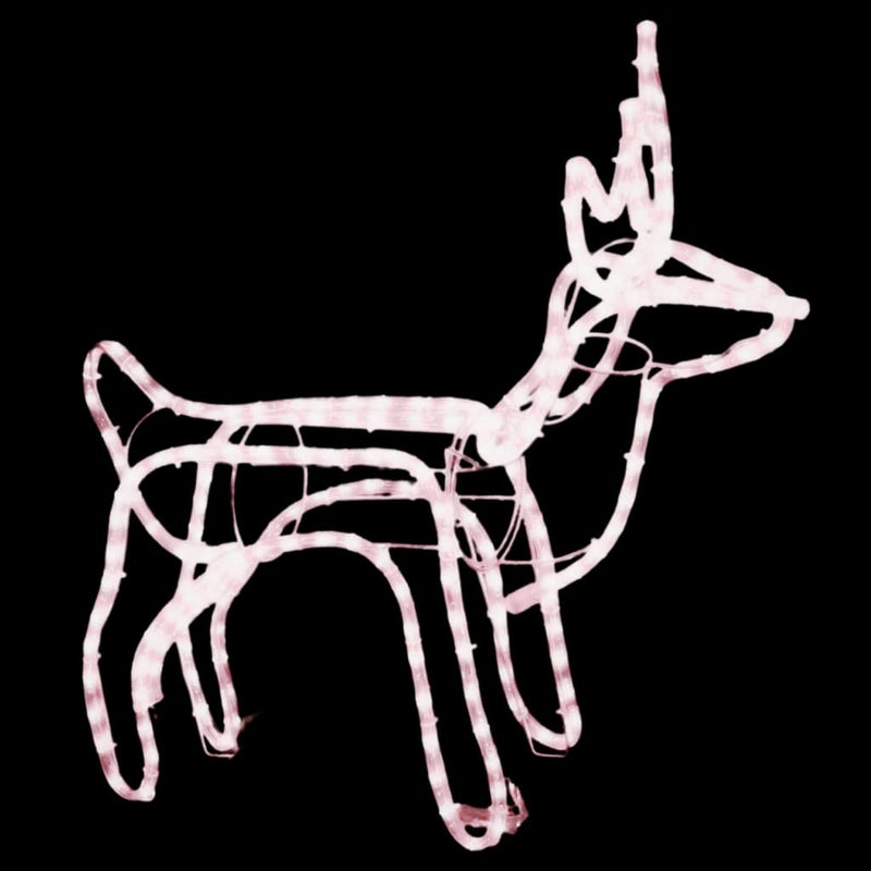 Load image into Gallery viewer, Vidaxl kerstfiguur rendier warmwit 60x30x60 cm
