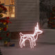 Vidaxl kerstfiguur rendier warmwit 60x30x60 cm