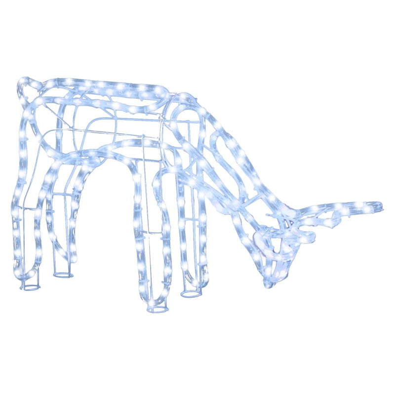 Load image into Gallery viewer, Vidaxl kerstverlichting rendieren koudwit 73x31x45 cm

