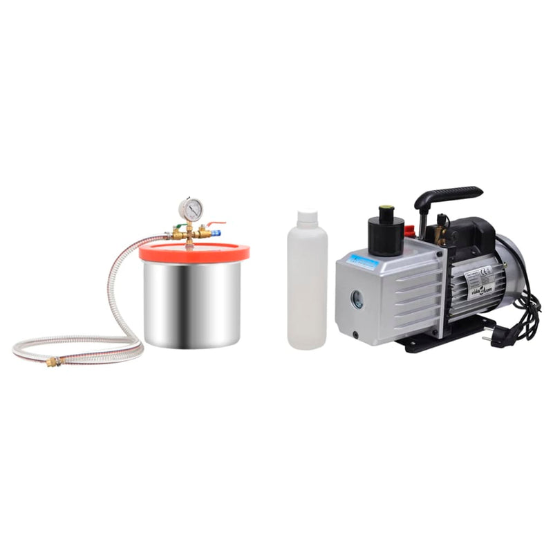 Load image into Gallery viewer, Vidaxl vacuümkamer met 2-traps pomp 7,4 l
