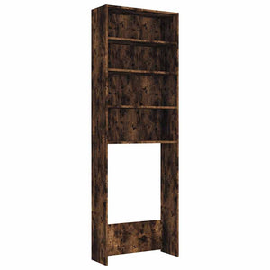 Vidaxl wasmachinekast 64x24x190 cm gerookt eikenkleurig