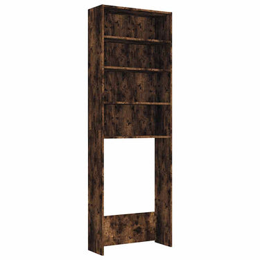 Vidaxl wasmachinekast 64x24x190 cm gerookt eikenkleurig