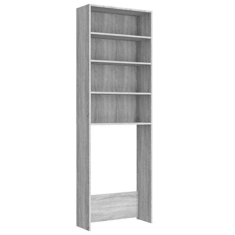 Load image into Gallery viewer, Vidaxl wasmachinekast 64x24x190 cm grijs sonoma eikenkleurig
