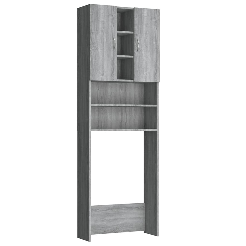 Load image into Gallery viewer, Vidaxl wasmachinekast 64x25,5x190 cm grijs sonoma eikenkleurig
