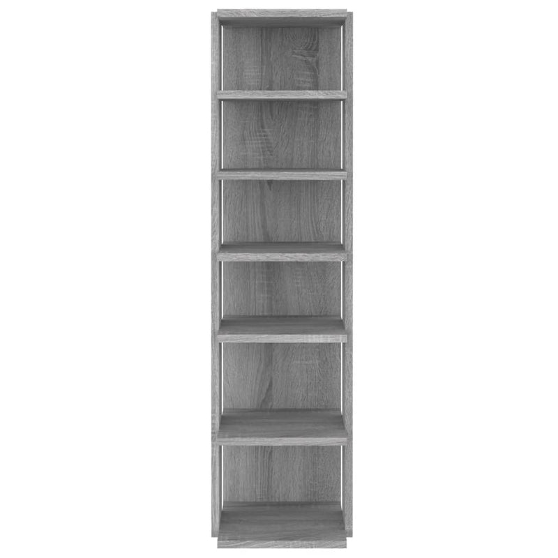 Load image into Gallery viewer, Vidaxl schoenenrek 27,5x27x102 cm bewerkt hout grijs sonoma
