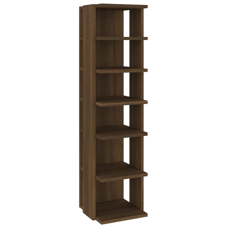 Load image into Gallery viewer, Vidaxl schoenenrek 27,5x27x102 cm bewerkt hout bruin eikenkleur
