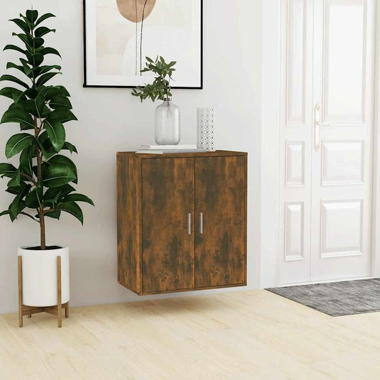 Vidaxl schoenenkast 60x35x70 cm bewerkt hout gerookt eikenkleurig