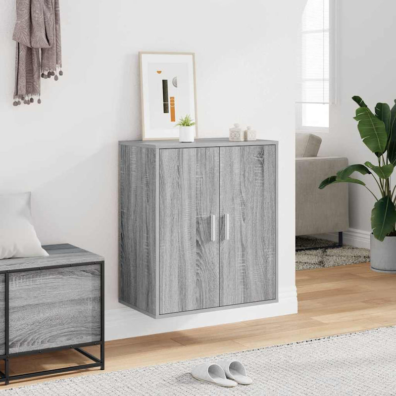 Load image into Gallery viewer, Vidaxl schoenenkast 60x35x70 cm bewerkt hout grijs sonoma eikenkleurig
