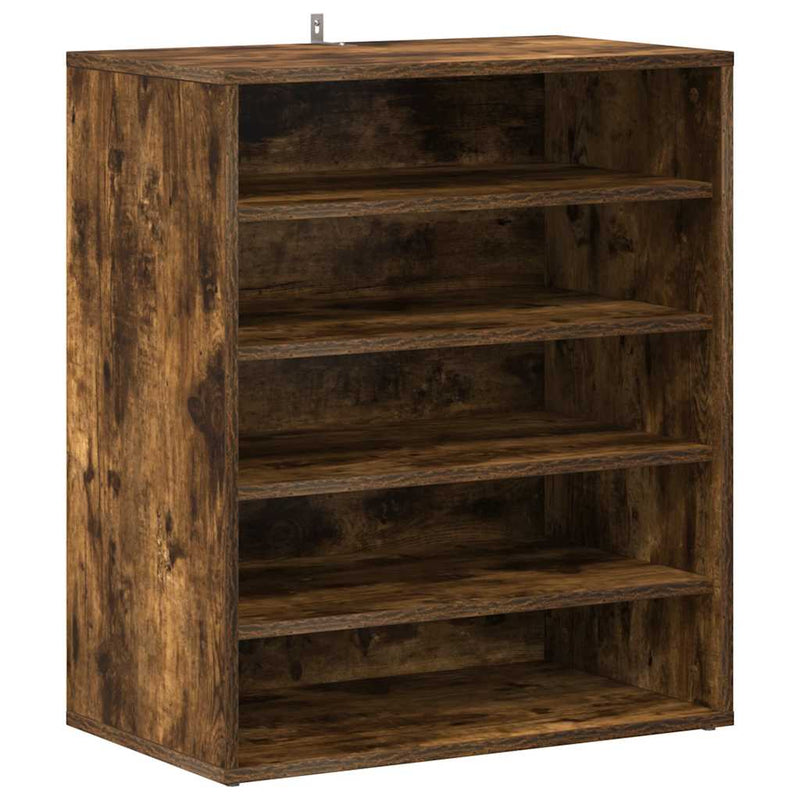 Load image into Gallery viewer, Vidaxl schoenenkast 60x35x70 cm bewerkt hout gerookt eikenkleurig
