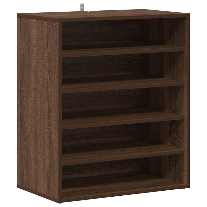 Load image into Gallery viewer, Vidaxl schoenenkast 60x35x70 cm bewerkt hout bruin eikenkleur
