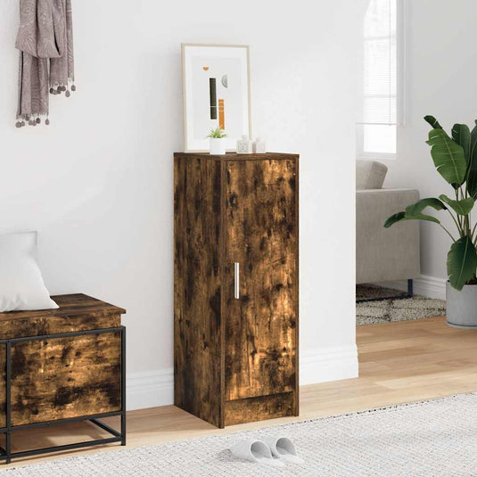 Vidaxl schoenenkast 32x35x92 cm bewerkt hout gerookt eikenkleurig
