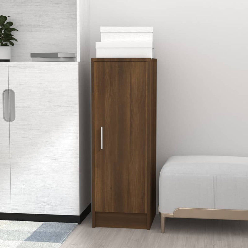 Load image into Gallery viewer, Vidaxl schoenenkast 32x35x92 cm bewerkt hout bruin eikenkleur
