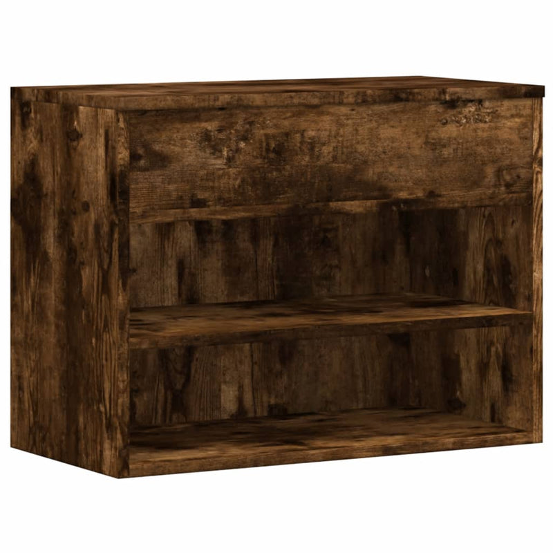 Load image into Gallery viewer, Vidaxl schoenenbank 60x30x45 cm bewerkt hout gerookt eikenkleurig
