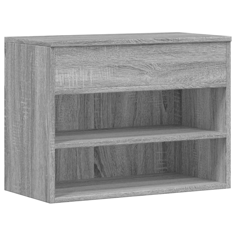 Load image into Gallery viewer, Vidaxl schoenenbank 60x30x45 cm bewerkt hout grijs sonoma eikenkleurig
