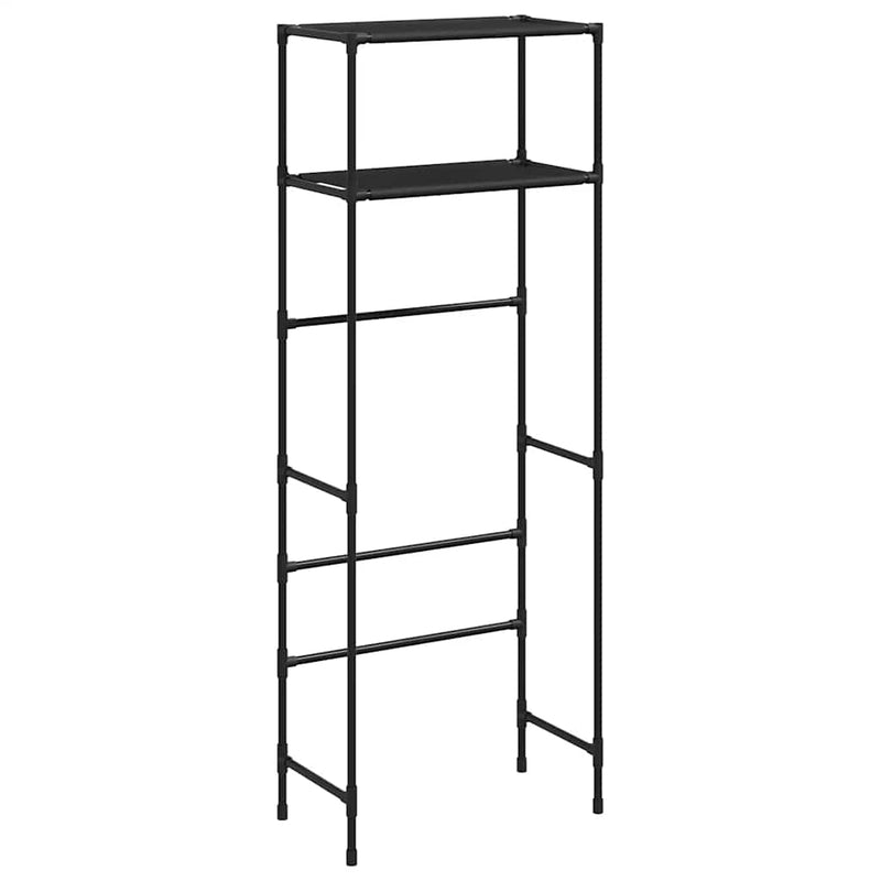 Load image into Gallery viewer, Vidaxl toiletrek 2-laags 53,5x28x143 cm ijzer zwart
