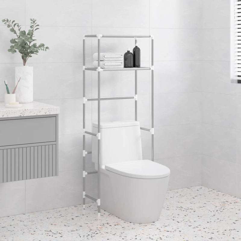 Load image into Gallery viewer, Vidaxl toiletrek 2-laags 53,5x28x143 cm ijzer grijs
