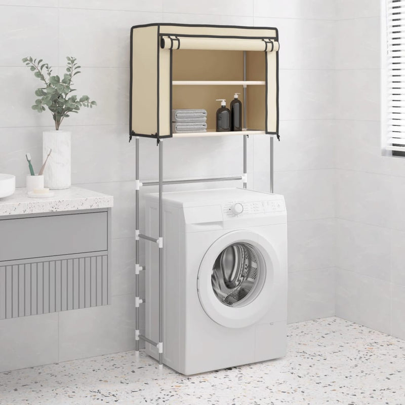Load image into Gallery viewer, VidaXL Opbergrek voor boven wasmachine 2-laags 71x29,5x170,5 cm ijzer
