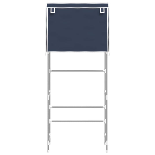 VidaXL Opbergrek voor boven wasmachine 2-laags 71x29,5x170,5 cm blauw