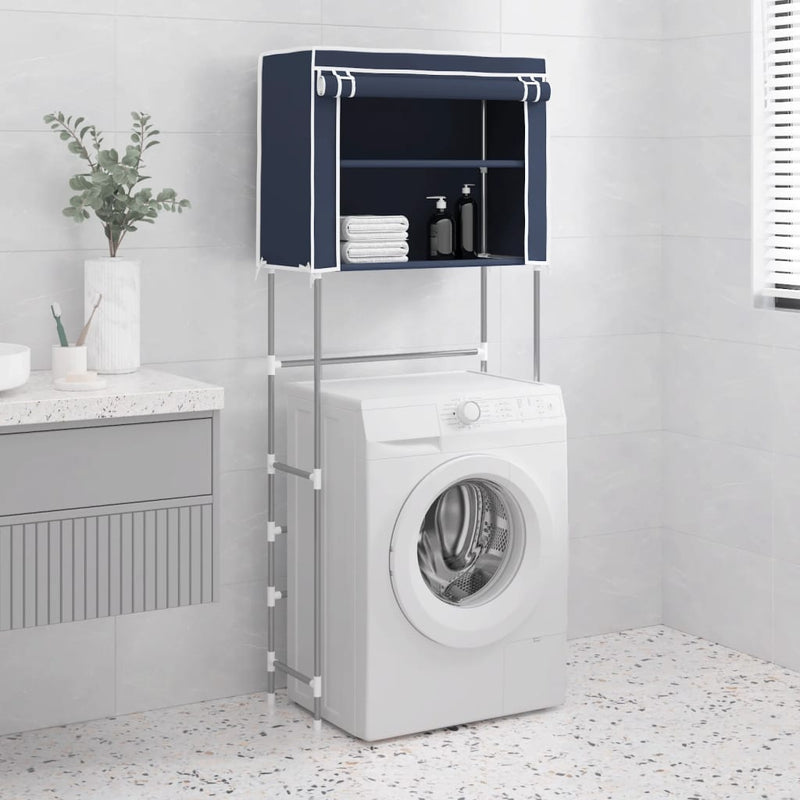 Load image into Gallery viewer, VidaXL Opbergrek voor boven wasmachine 2-laags 71x29,5x170,5 cm blauw
