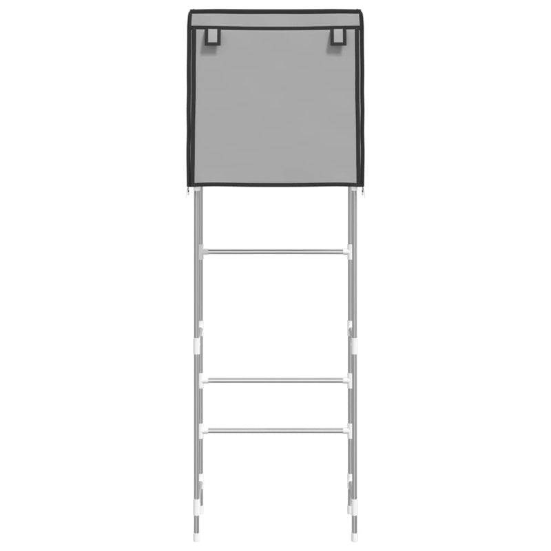 Load image into Gallery viewer, VidaXL Toiletrek 2-laags 56x30x170 cm ijzer grijs
