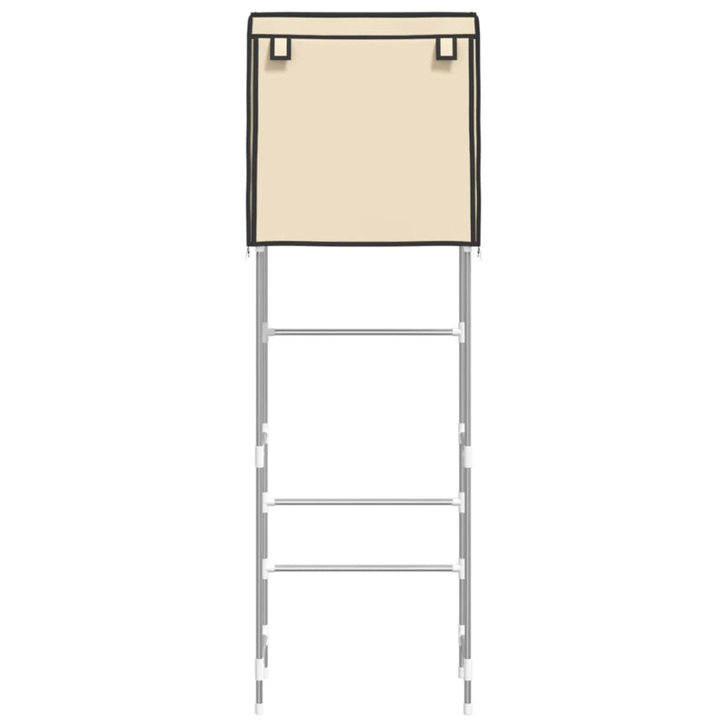 Load image into Gallery viewer, VidaXL Toiletrek 2-laags 56x30x170 cm ijzer crèmekleurig
