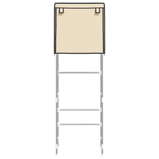 VidaXL Toiletrek 2-laags 56x30x170 cm ijzer crèmekleurig
