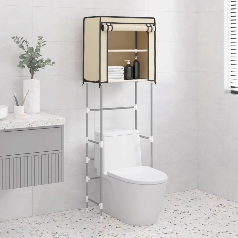 Load image into Gallery viewer, VidaXL Toiletrek 2-laags 56x30x170 cm ijzer crèmekleurig
