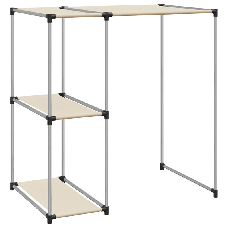 Load image into Gallery viewer, Vidaxl opbergrek voor boven wasmachine 87x55x90,5cm ijzer crèmekleurig
