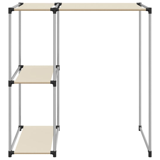 Vidaxl opbergrek voor boven wasmachine 87x55x90,5cm ijzer crèmekleurig