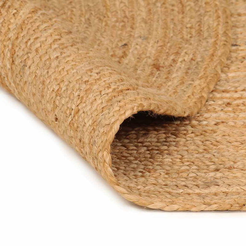 Chargez l'image dans la visionneuse de la galerie, Vidaxl tapijt rond 210 cm gevlochten jute
