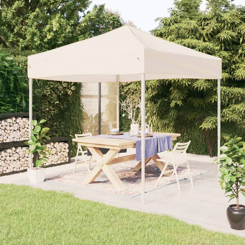 Load image into Gallery viewer, Vidaxl partytent inklapbaar 3x3 m crèmekleurig

