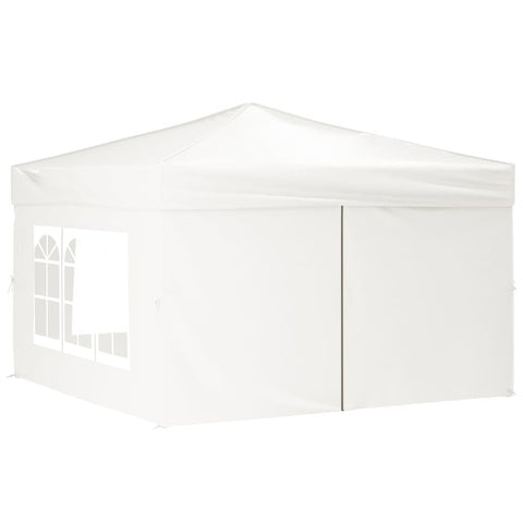 VidaXL Partytent inklapbaar met zijwanden 3x3 m wit