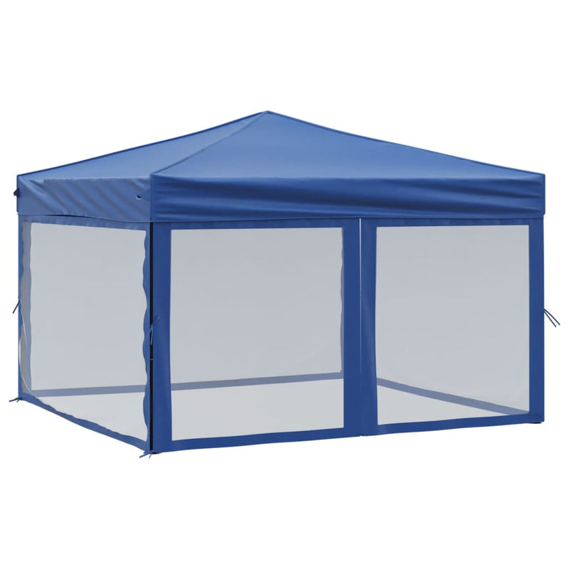 Load image into Gallery viewer, Vidaxl partytent inklapbaar met zijwanden 3x3 m blauw
