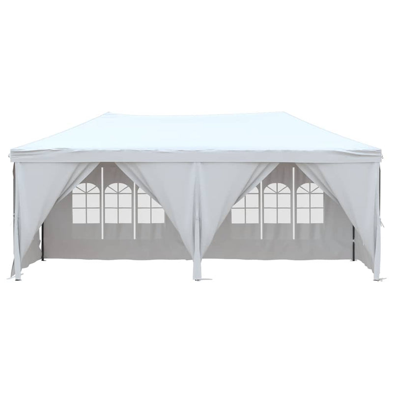 Load image into Gallery viewer, Vidaxl partytent inklapbaar met zijwanden 3x6 m wit
