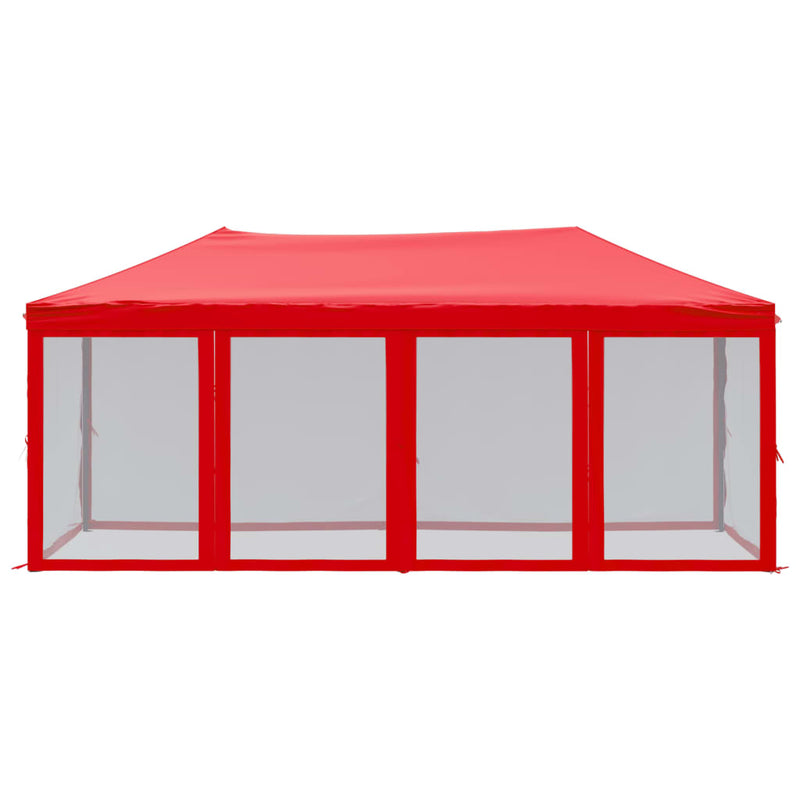Load image into Gallery viewer, Vidaxl partytent inklapbaar met zijwanden 3x6 m rood
