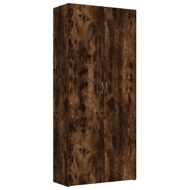 Load image into Gallery viewer, VidaXL Schoenenkast 80x35,5x180 cm bewerkt hout gerookt eikenkleurig
