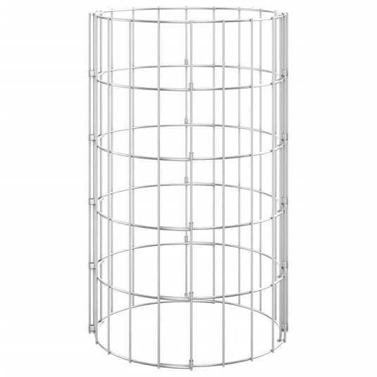 Vidaxl gabion paal rond ø30x50 cm gegalvaniseerd staal