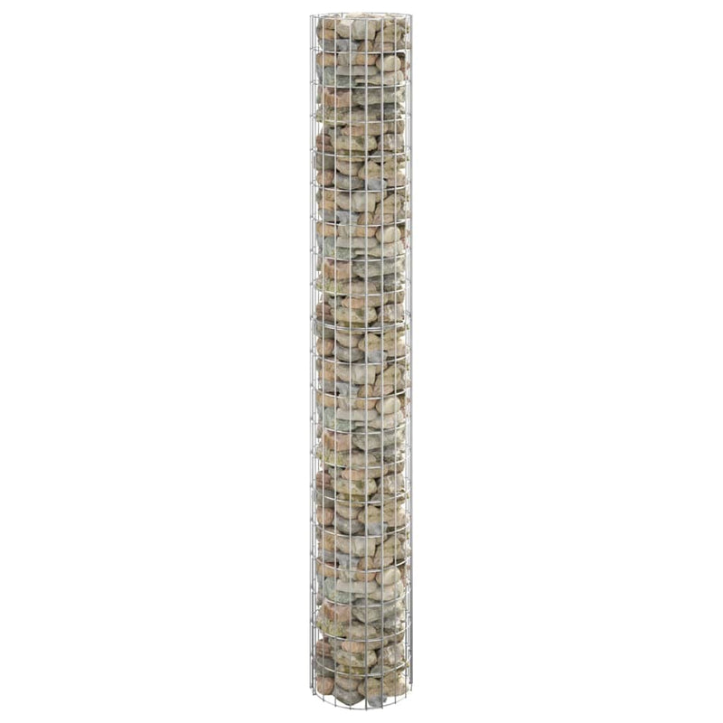 Load image into Gallery viewer, Vidaxl gabion paal rond ø30x200 cm gegalvaniseerd staal
