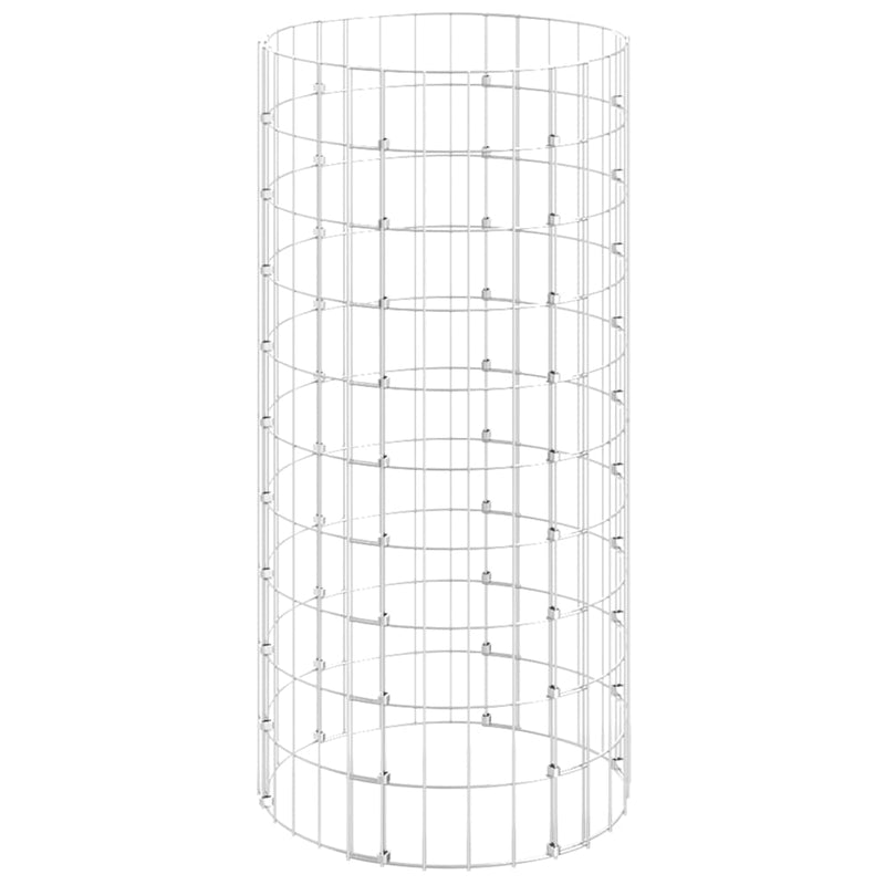 Load image into Gallery viewer, Vidaxl gabion paal rond ø50x100 cm gegalvaniseerd staal
